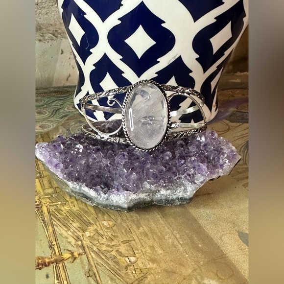 Hand Crafted Jewelry - Hand Crafted Silver and Purple Bracelet